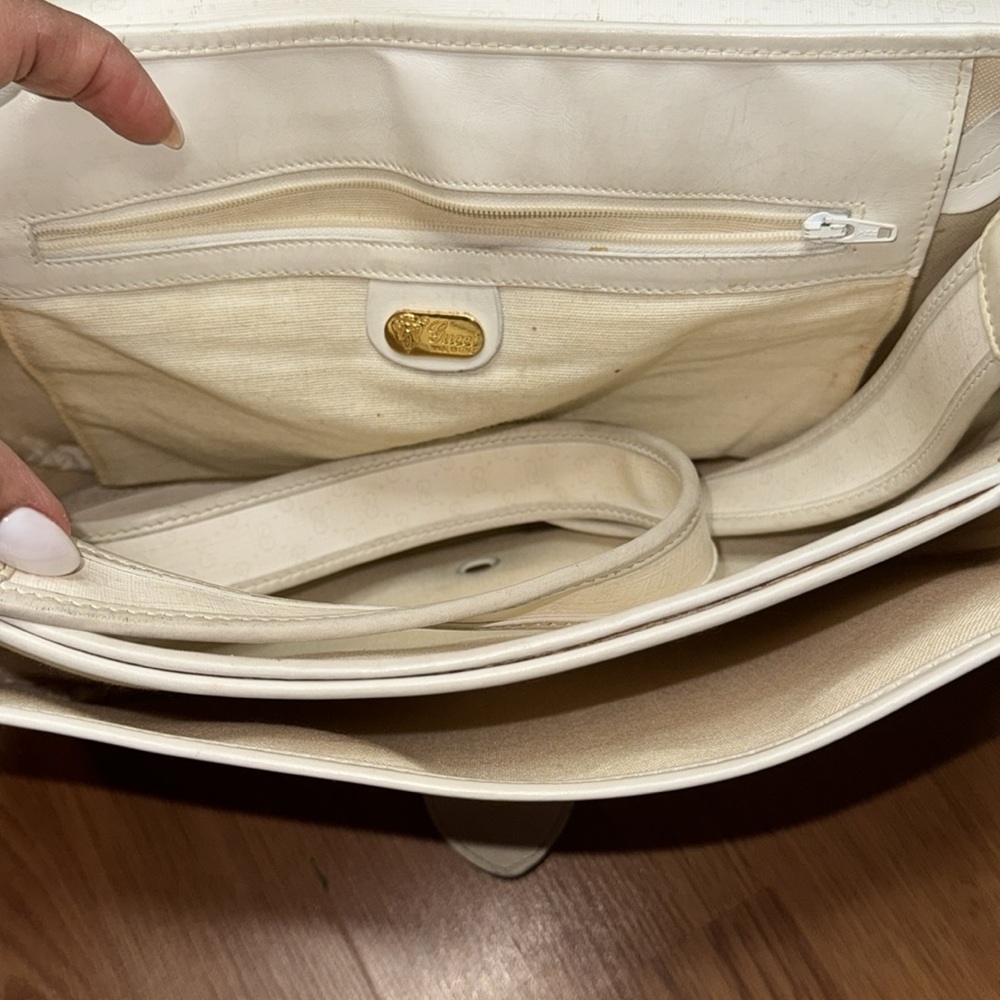 Vintage white shoulder bag - Picture 4 of 11